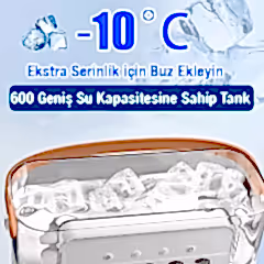 Işıklı Buharlı Masa Üstü Hava Nemlendirici Fan Vantilatör