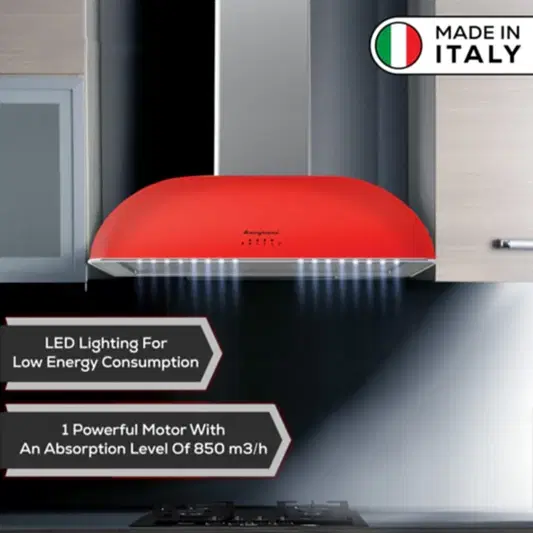 Bompani Retro Rosso Davlumbaz Kırmızı