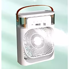 Işıklı Buharlı Masa Üstü Hava Nemlendirici Fan Vantilatör