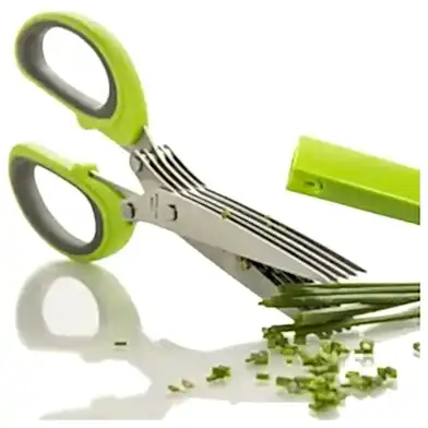 22 Cm Paslanmaz Çelik 5 Bıçaklı Çok Amaçlı Mutfak Makası