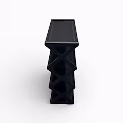 Nordic Zigzag Desenli Kumaş Ayakkabılık Siyah