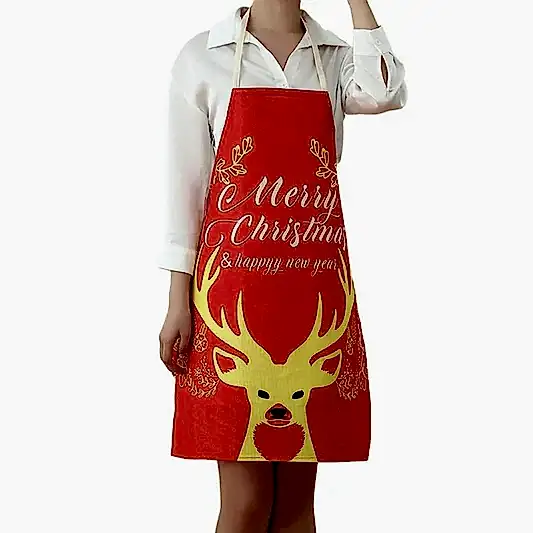 Merry Cristmas Temalı Mutfak Önlüğü 70x55 cm