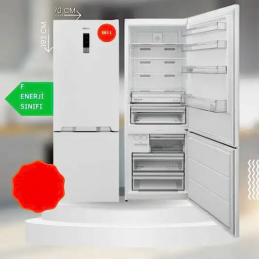 Regal 581 Lt NoFrost Buzdolabı Beyaz