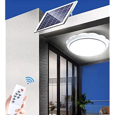 Solar Panelli 100 W LED Kumandalı Tavan Lambası