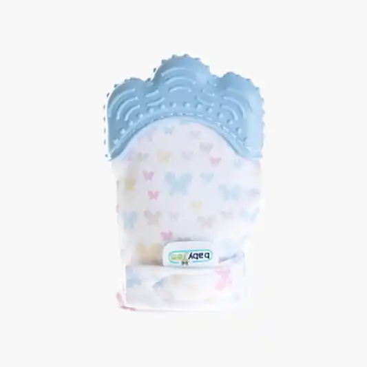 Babyjem Bebek Eldiven Diş Kaşıyıcı Mavi