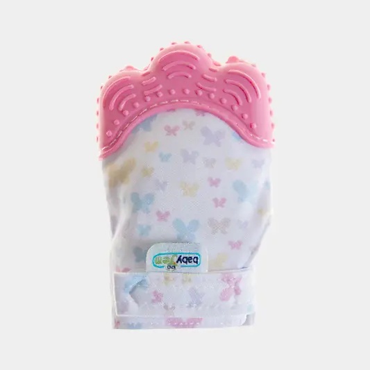 Babyjem Bebek Eldiven Diş Kaşıyıcı Pembe