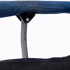 Katlanır Taşıma Çantalı 600D Kumaş Kamp Sandalyesi Gri Siyah