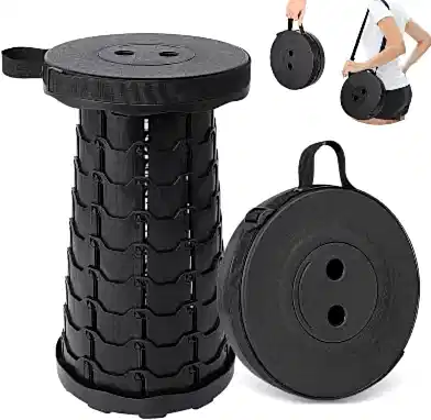 Katlanır Uzatmalı 47x25 Cm Tabure Siyah