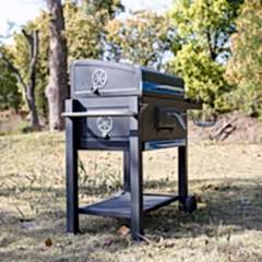 Ayarlanabilir Raflı Kömürlü Termometreli Barbekü Bahçe Izgarası Mangal