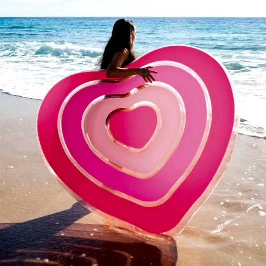 Intex 168x142 Cm Kalp Şeklinde Deniz Havuz Yatağı