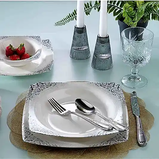 Schafer Earth Yemek Takımı 24 Parça Gri