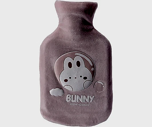 Sevimli Tavşan Desenli 600 ML Sıcak Su Torbası Pembe