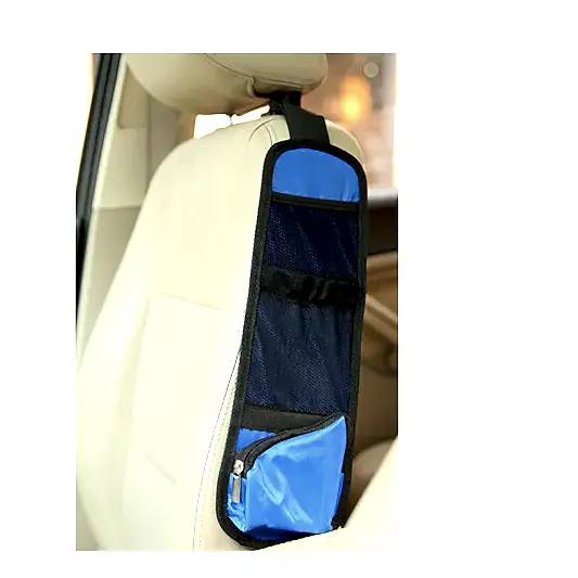 Araç İçi Koltuk Yanı Düzenleyici Çanta 37x11 cm  Mavi Siyah