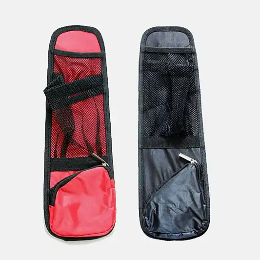 Araç İçi Koltuk Yanı Düzenleyici Çanta 37x11 cm Siyah Kırmızı