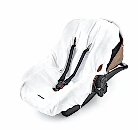 BabyJem Örme Havlu Ana Kucağı Kılıfı Beyaz