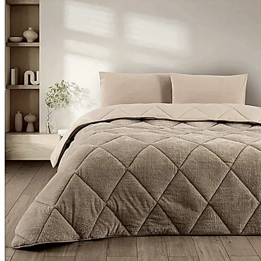 Welsoft Tek Kişilik Yorgan 155x215 cm Bej