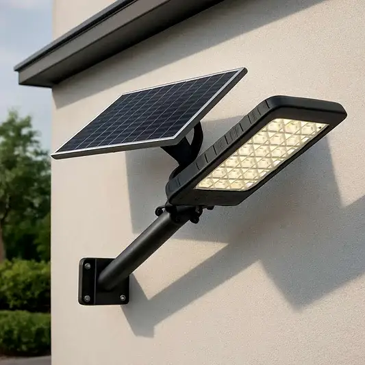 Güneş Enerjili 500 W Sensörlü Kumandalı Sokak Lambası