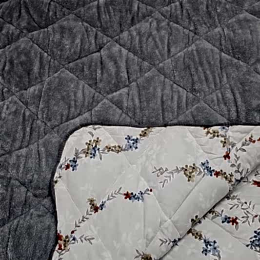 Welsoft Çift Kişilik 195x215 Cm Çift Taraflı Yorgan Gri