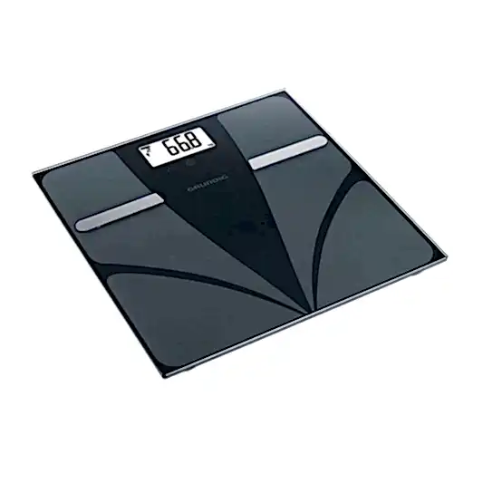 Grundig Otomatik LCD Ekranlı Cam Tartı Baskül Gri
