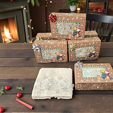 Yeni Yıl Özel Paketinde Havlu 30x50 Cm