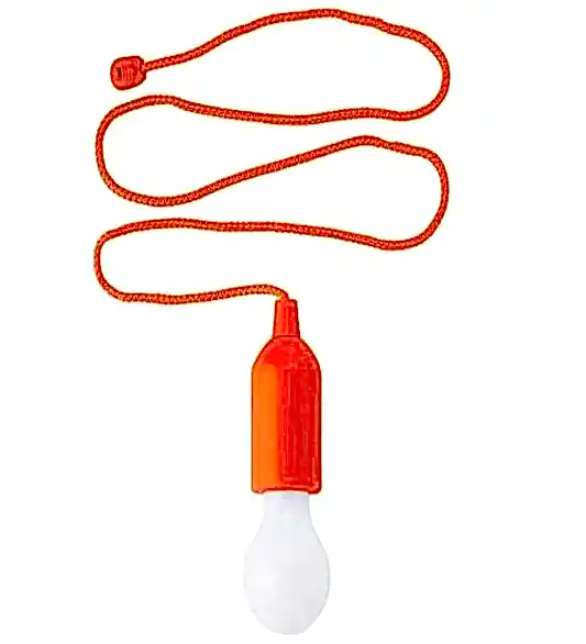 İpli Çek Bırak Pilli LED Ampul Beyaz Işık