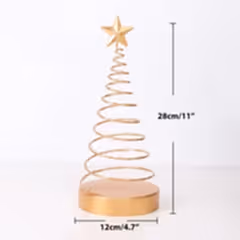 Dekoratif Işıklı Yeni Yıl Ağacı 12x28 cm