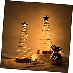 Dekoratif Işıklı Yeni Yıl Ağacı 12x28 cm