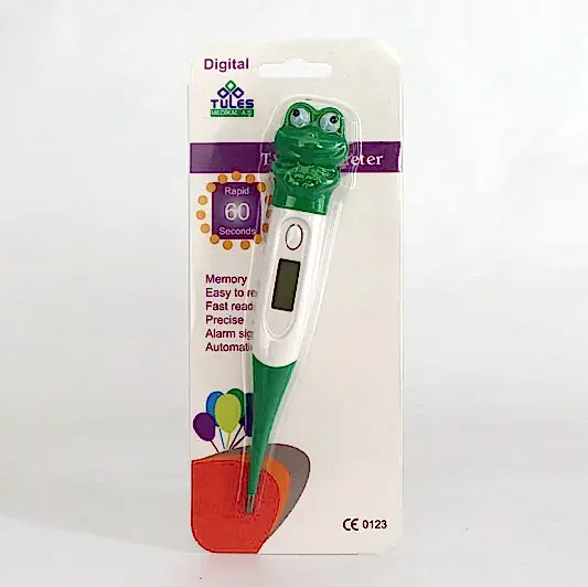 Kurbağa Figürlü Esnek Uçlu Dijital Ateş Ölçer