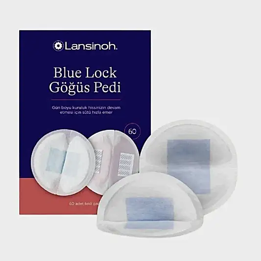 Lansinoh Blue Lock 60'lı Göğüs Pedi