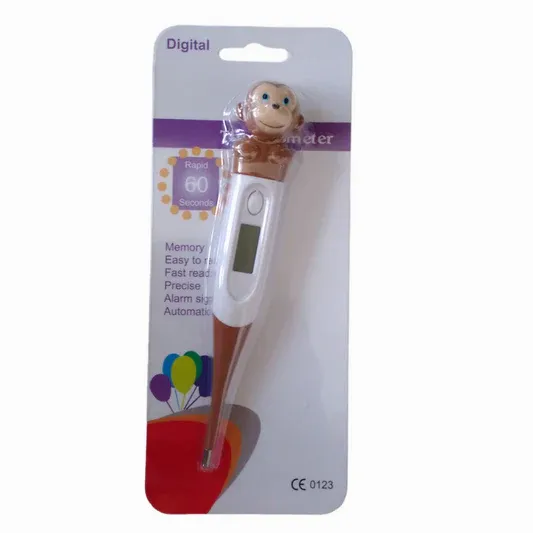 Maymun Figürlü Esnek Uçlu Dijital Ateş Ölçer