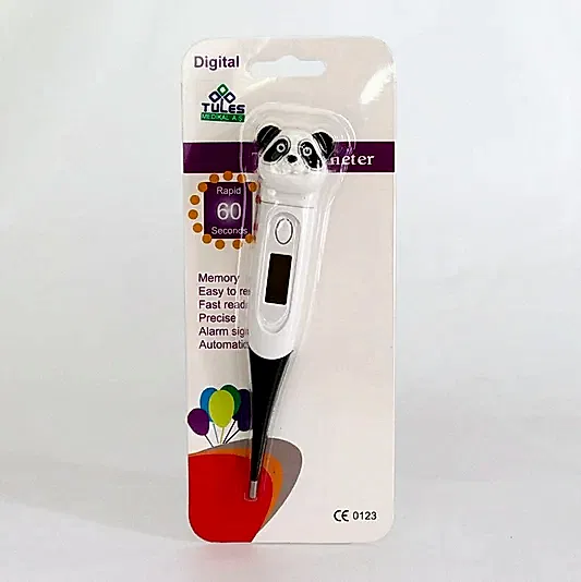 Panda Figürlü Esnek Uçlu Dijital Ateş Ölçer