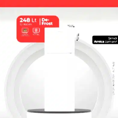 Arnica 248 Lt De-Frost Buzdolabı Beyaz