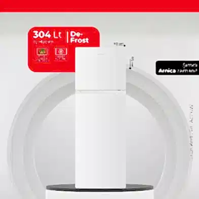 Arnica 304 Lt De-Frost Buzdolabı Beyaz