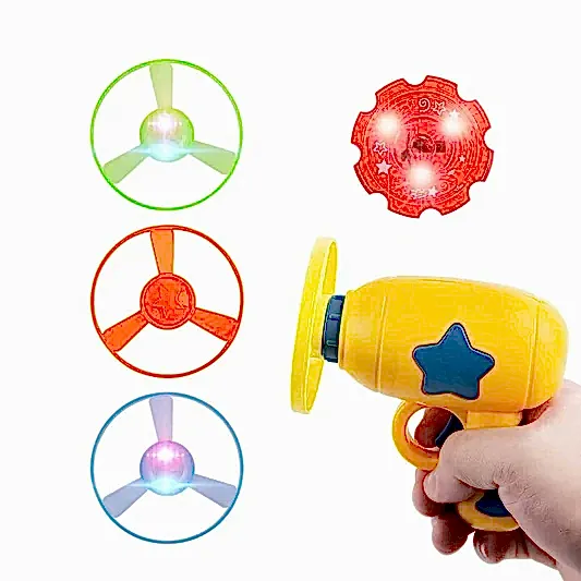 Işıklı Uçan Halka Oyuncağı Sarı