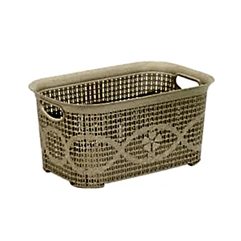 Örgü Çamaşır Sepeti 54*33*26 cm Bej