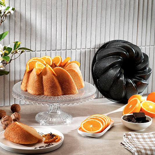 Schafer Black Stone Maya Döküm Kek Kalıbı Siyah