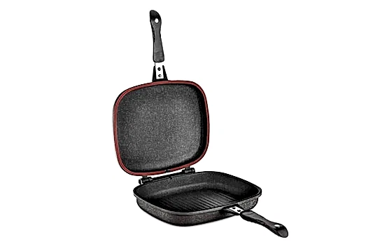 Schafer Kare 34 Cm Double Grill Pan Siyah