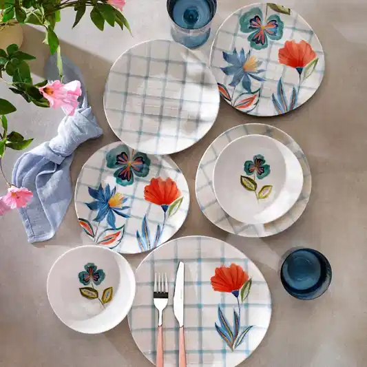 Schafer Lunar 24 Parça Yemek Takımı Non