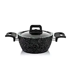 Schafer New Savor Yanmaz Yapışmaz 7 Parça Tencere Seti Siyah