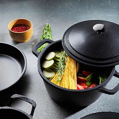 Schafer Pro Cast 28 Cm Döküm Derin Tencere Siyah