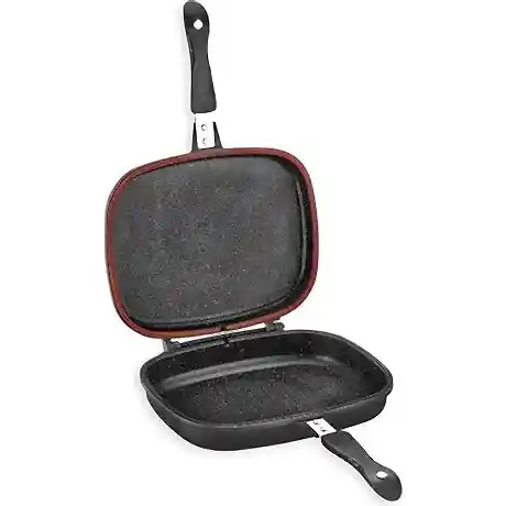 Schafer GrillPan Kare Çift Taraflı Izgara Tava Antrasit