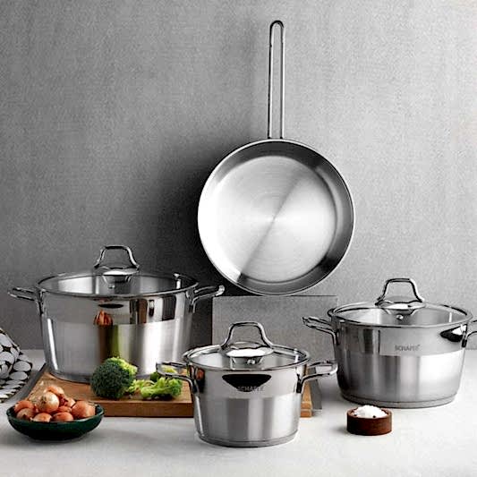 Schafer Vals 7 Parça Çelik Tencere Seti Inox