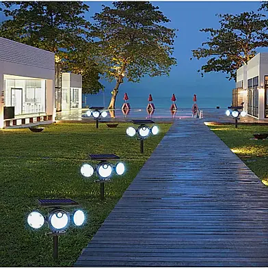 Sensörlü Duvara Monte 88 COB Toprağa Gömülebilen Solar Lamba Işıldak