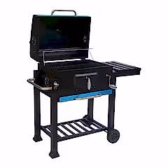 Ayarlanabilir Raflı Kömürlü Termometreli Barbekü Bahçe Izgarası Mangal