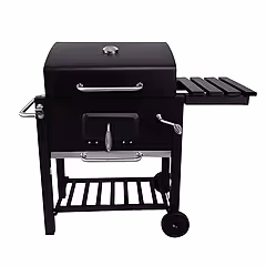 Ayarlanabilir Raflı Kömürlü Termometreli Barbekü Bahçe Izgarası Mangal