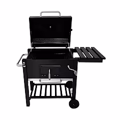 Ayarlanabilir Raflı Kömürlü Termometreli Barbekü Bahçe Izgarası Mangal