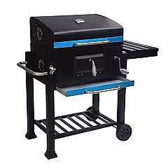 Ayarlanabilir Raflı Kömürlü Termometreli Barbekü Bahçe Izgarası Mangal