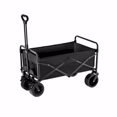 Katlanabilir 100 Kg Taşıma Kapasiteli Çok Amaçlı Araba Vagon Siyah