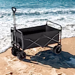 Katlanabilir 100 Kg Taşıma Kapasiteli Çok Amaçlı Araba Vagon Siyah