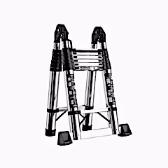 Alüminyum 5+5 Basamaklı 3.2 Metre Teleskopik A Tipi Uzayan Merdiven